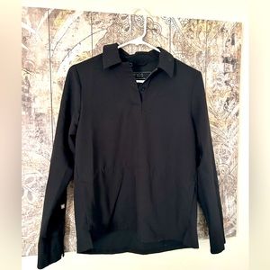 women's Black Nala - Longsleeve Scrub Polo - XS / Black